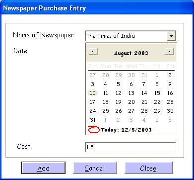 screenshot of Library Manager